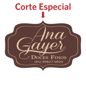 500 Adesivos Branco Brilho, Fosco ou Transparente, 4cm x 6cm, Corte Especial