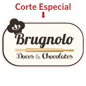 500 Adesivos Branco Brilho, Fosco ou Transparente, 2,5cm x 5cm, Corte Especial