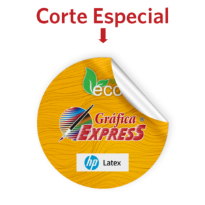 500 Adesivos Branco Brilho, Fosco ou Transparente, 3cm x 3cm, Corte Especial