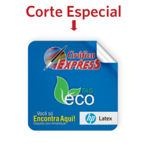 500 Adesivos Branco Brilho, Fosco ou Transparente, 4cm x 4cm, Corte Especial